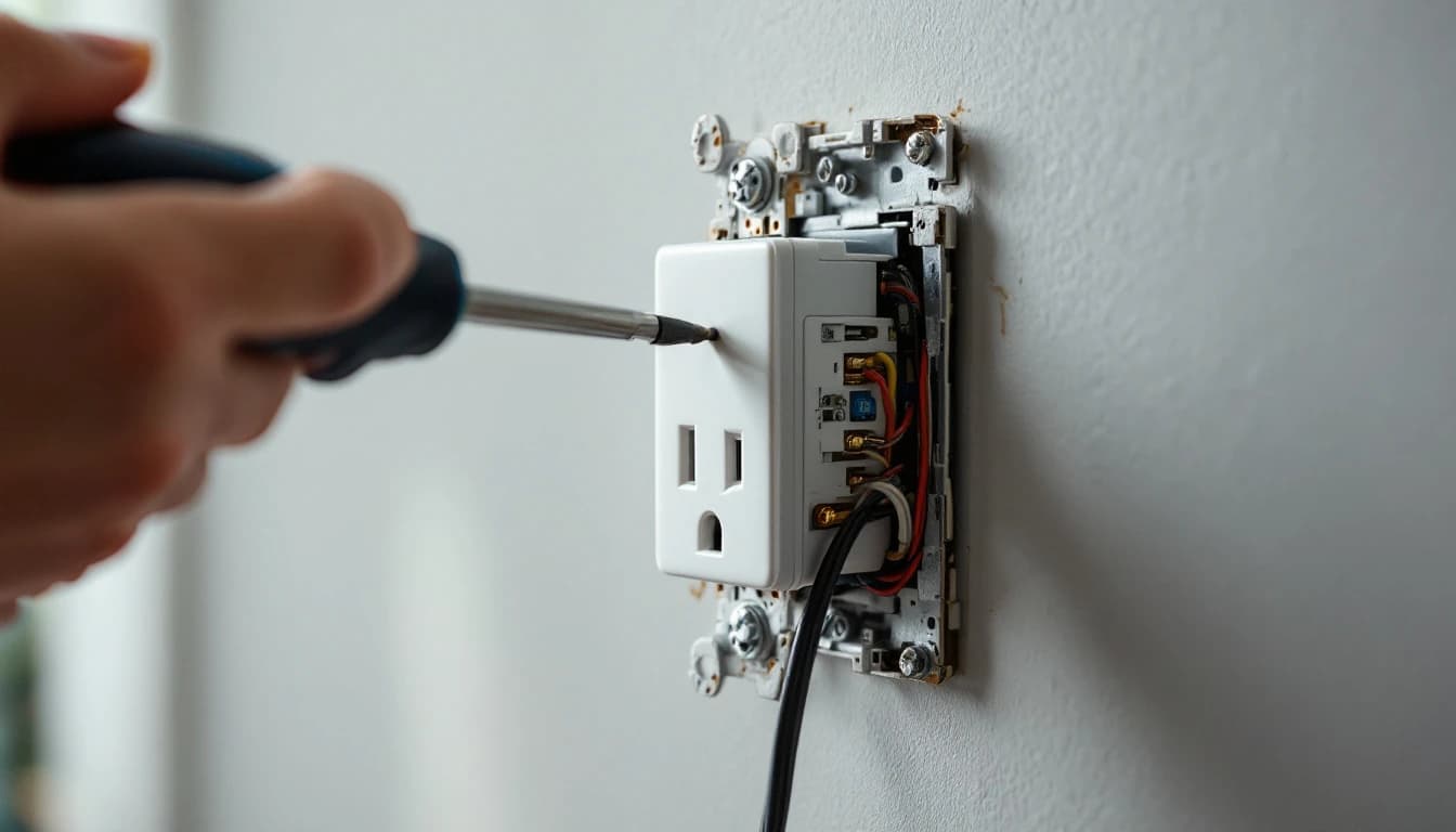 Electrician fitting a new consumer unit in a London home and completing Part P certification paperwork